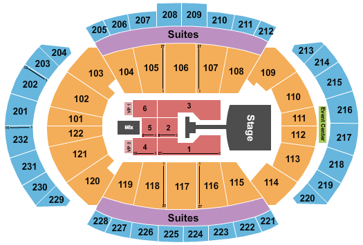 T-Mobile Center Jonas Brothers Seating Chart